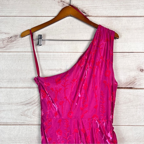 Hutch Women's Large Pink Monty Bodycon Ruched Dress - Picture 9 of 12